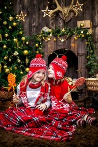 Children at Christmas 