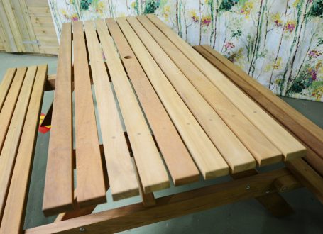 Iroko Picnic Bench. Handmade hardwood bench. 