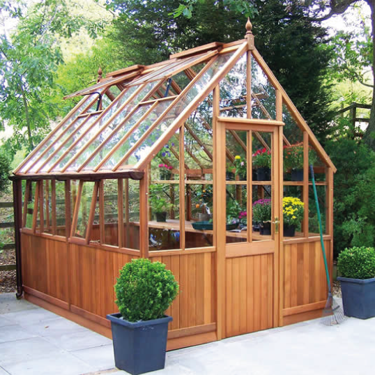Wooden Victorian greenhouse